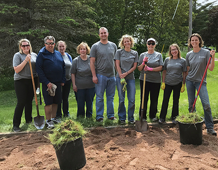 RAM volunteers helping out Parks and Rec