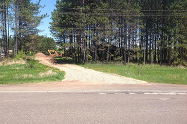 Construction Entrance at Hwy 61 Photo of Construction Entrance